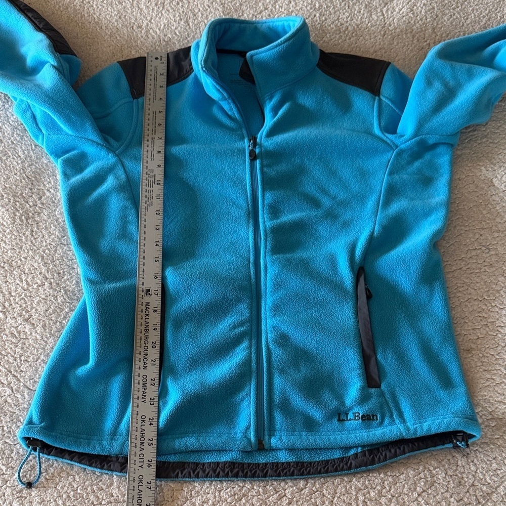 L.L. Bean Blue and Black Ski Jacket Medium - Picture 5 of 6